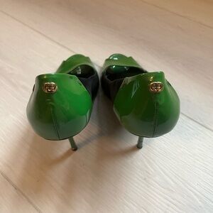 green and black gucci heels size 7.5!